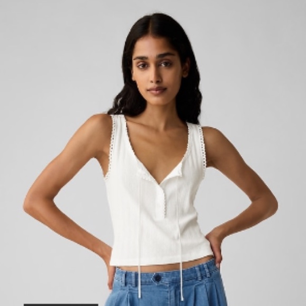 Gap x DÔEN Pointelle Tank Top - NWT